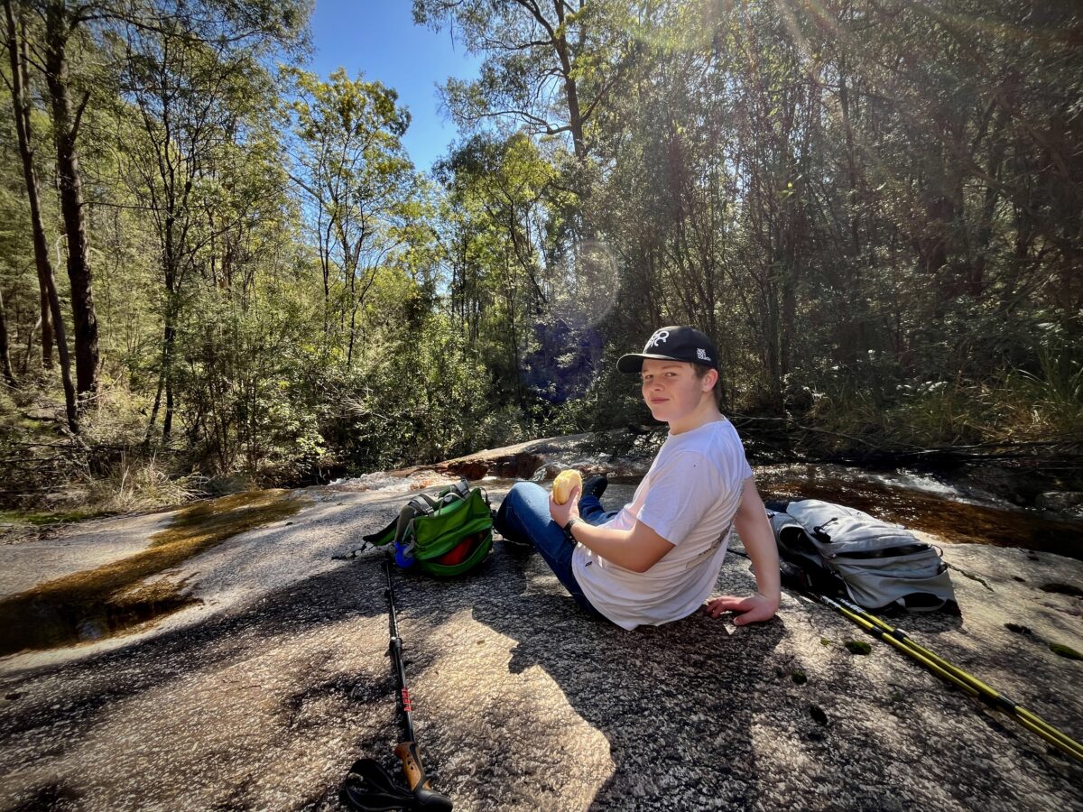 Lunch at Nug Nug Falls