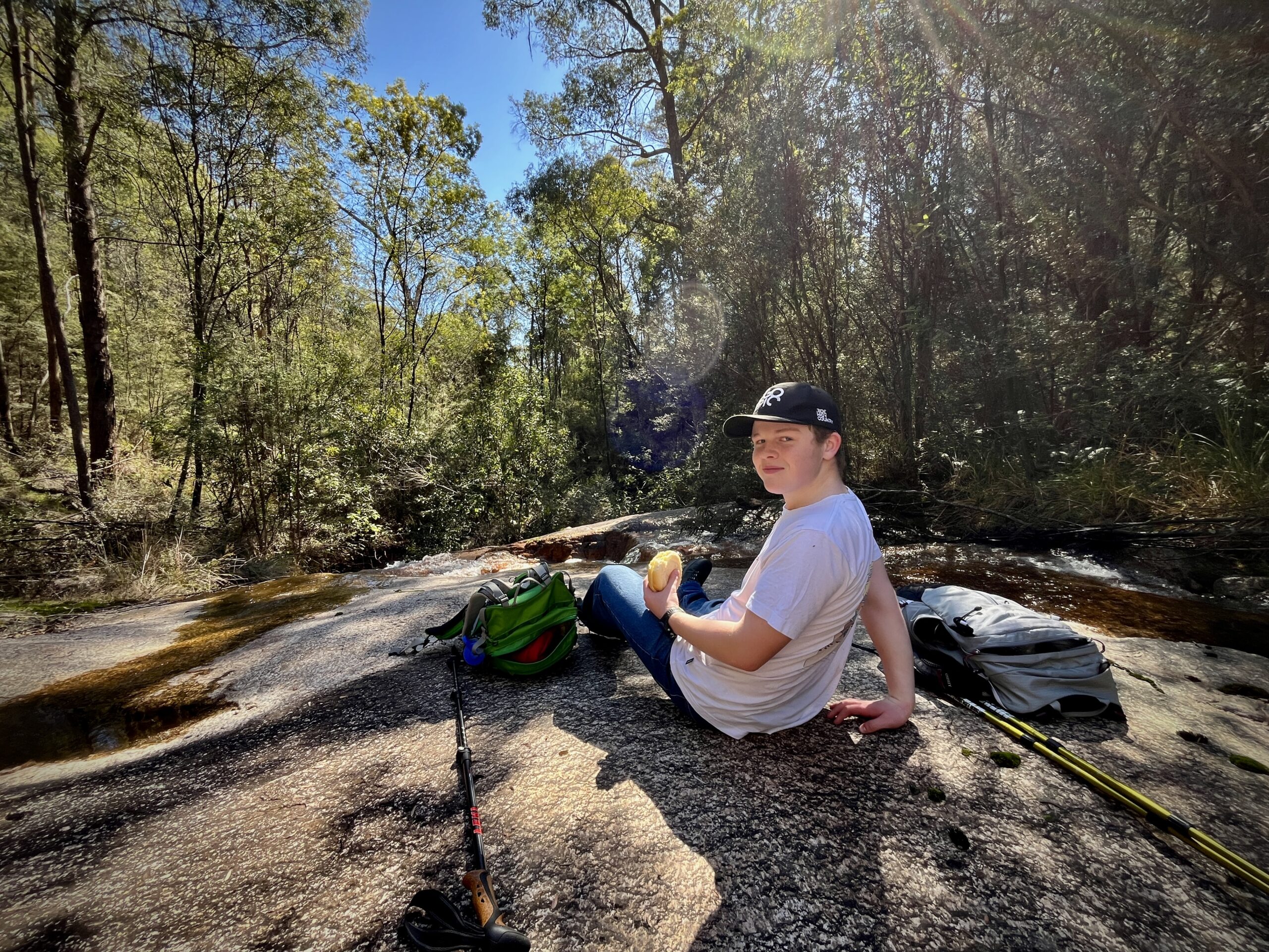 Lunch at Nug Nug Falls